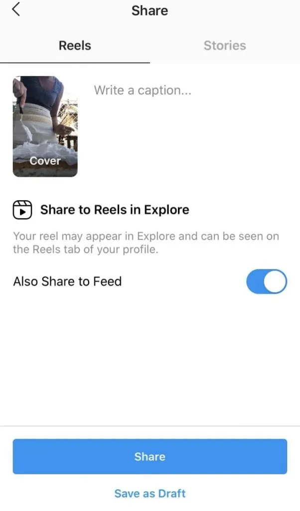 description reels instagram