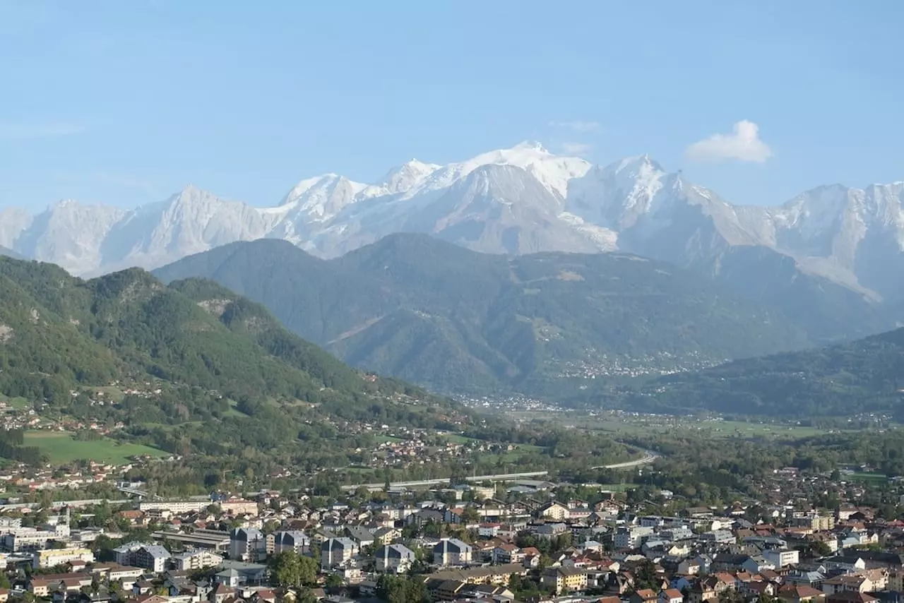 cue sur le Mont Blanc depuis Sallanches