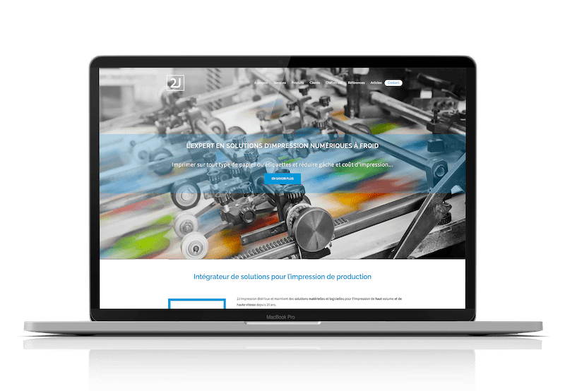 site internet 2J international