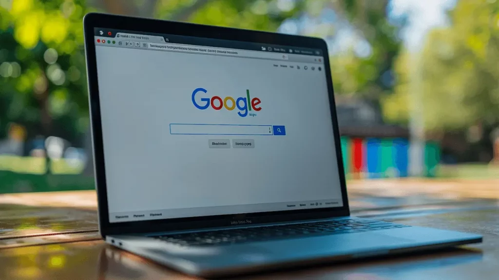 page de recherche google