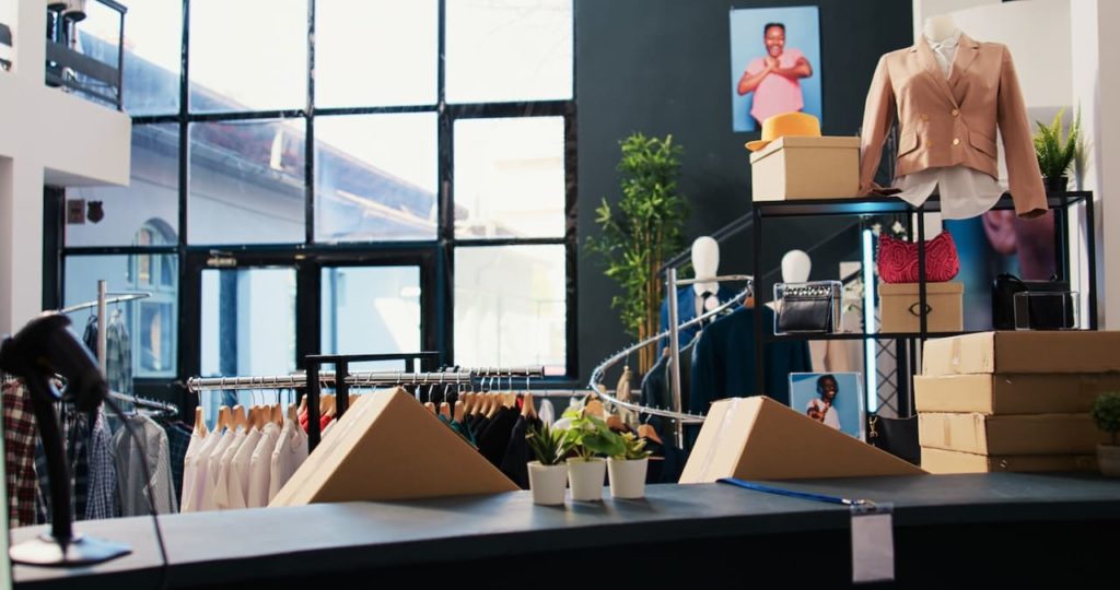 local pour boutique de vêtement